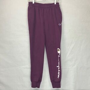 Champion Authentic Athletic Wear Size Small Joggers Active Wear Purple Athletic